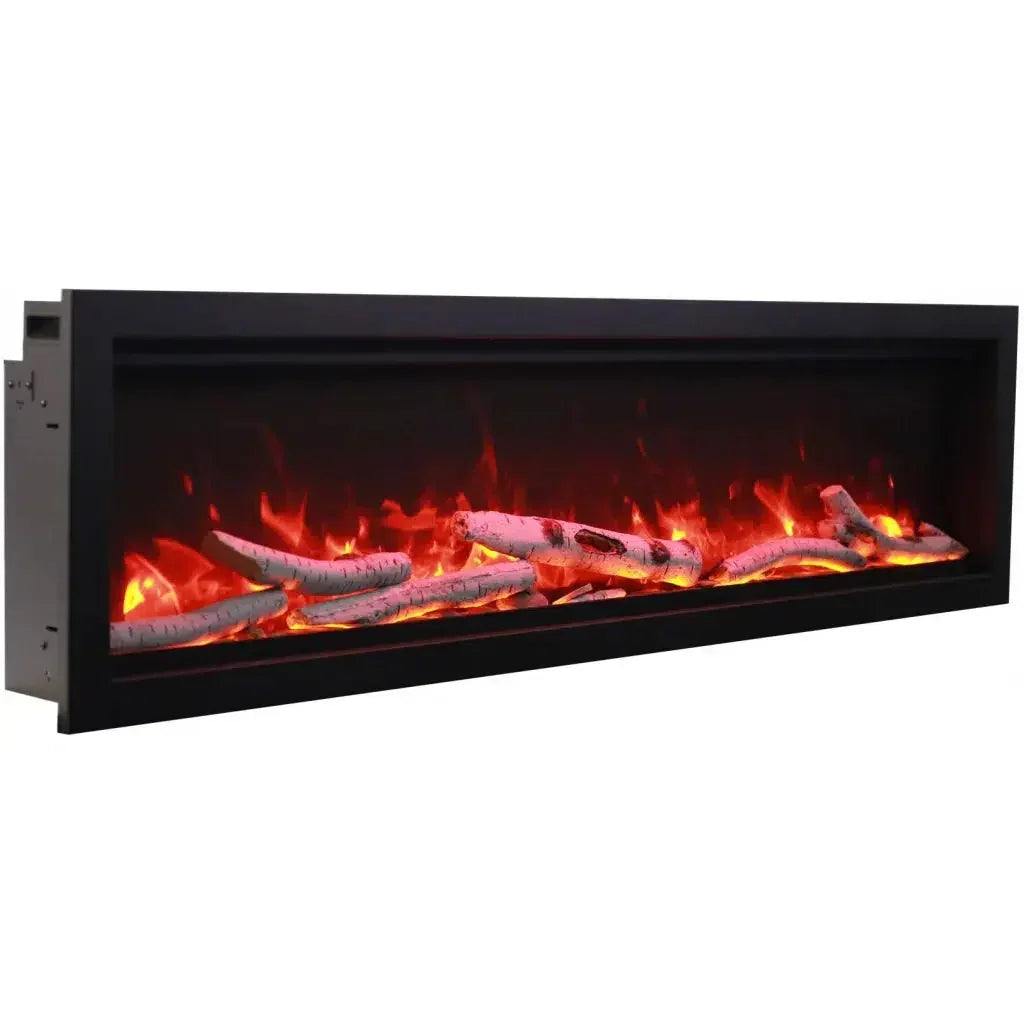 Amantii Symmetry Bespoke 34" Smart Built-In Electric Fireplace – Indoor/Outdoor with Audio, WiFi & LED Flame Display - Green Vista Living