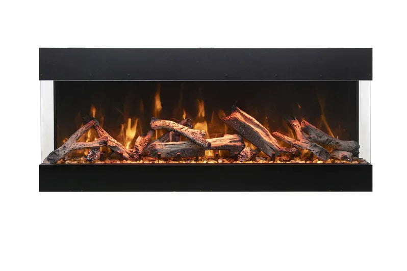 Amantii 65 Inch Tru View Bespoke Built-In Indoor / Outdoor 3 Sided Electric Fireplace - Green Vista Living