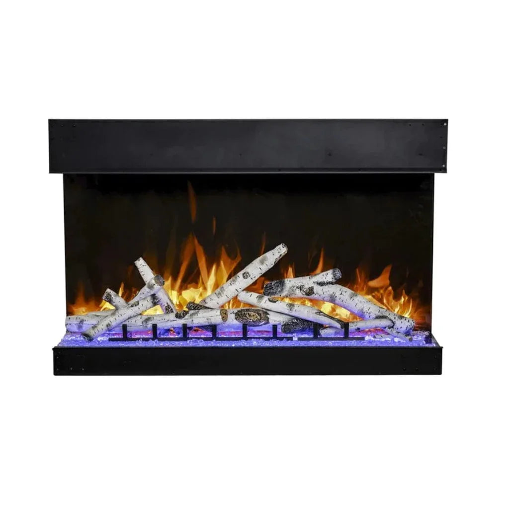 Amantii Tru View Bespoke 45" Three-Sided Indoor/Outdoor Electric Fireplace with Smart Controls - Green Vista Living
