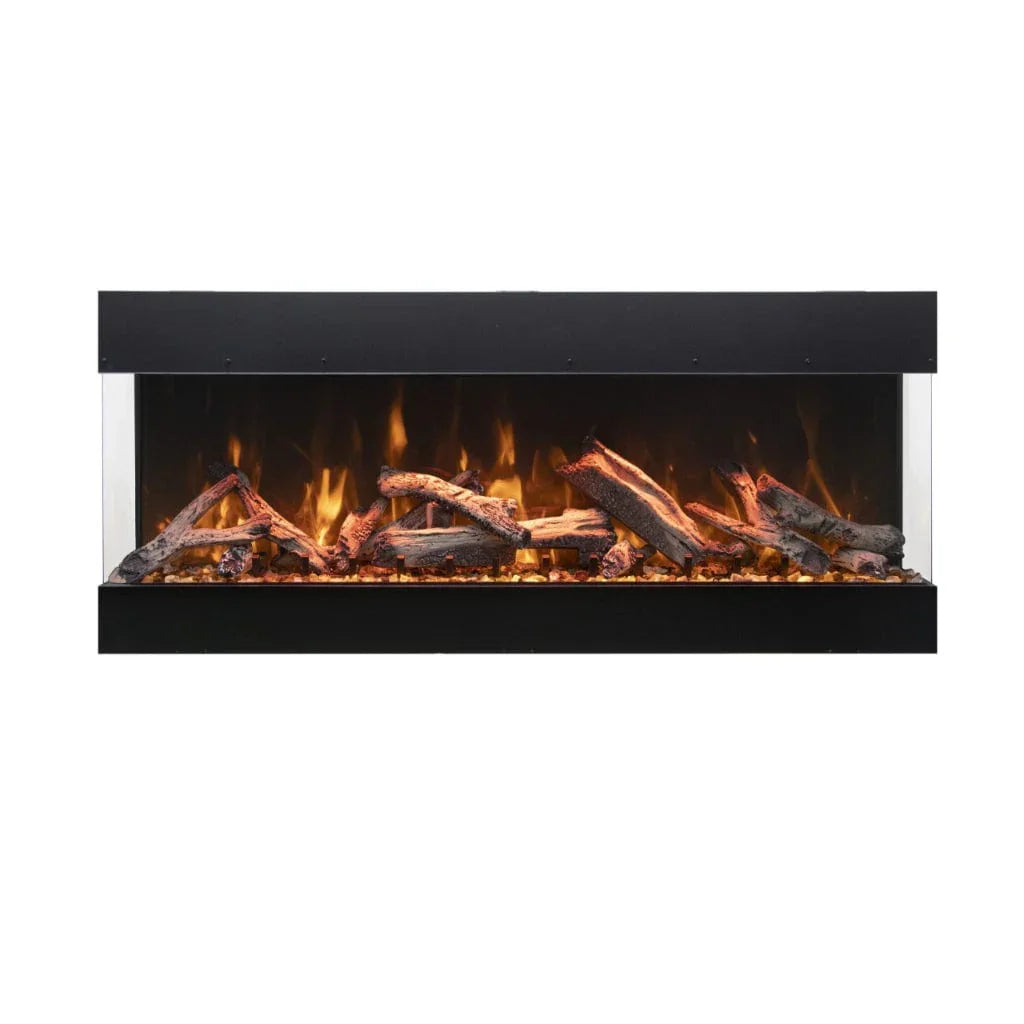 Amantii Tru View Bespoke 45" Three-Sided Indoor/Outdoor Electric Fireplace with Smart Controls - Green Vista Living