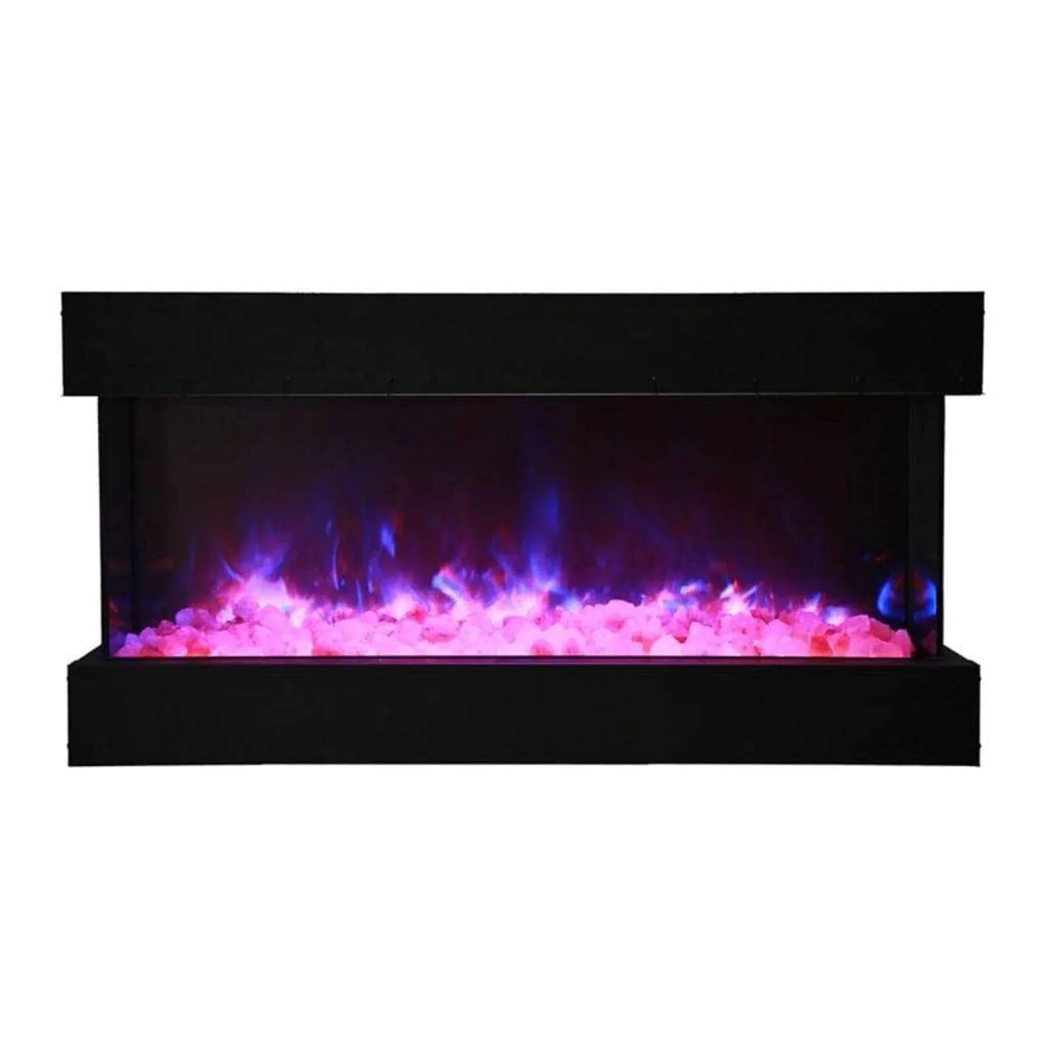 Amantii Tru-View XL Deep 50" Three-Sided Built-In Electric Fireplace for Indoor/Outdoor Use