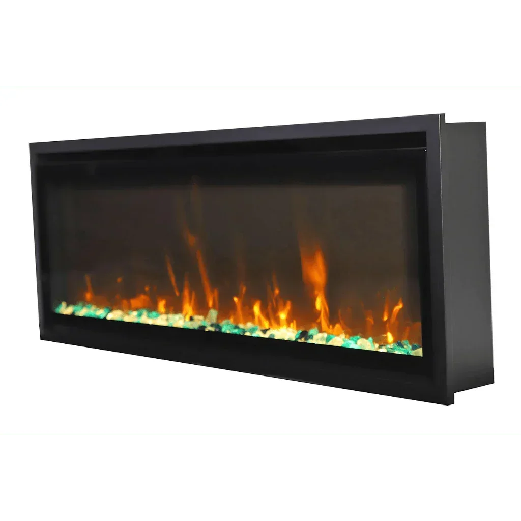 Amantii Remii 55 inch WM-SLIM-55 Smart Indoor Extra Slim Wall Mount Electric Fireplace