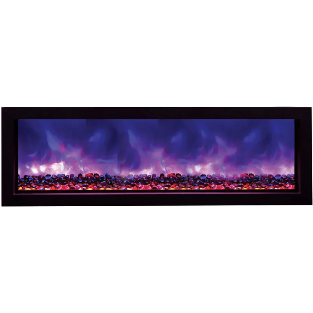 Amantii Remii 55 inch WM-SLIM-55 Smart Indoor Extra Slim Wall Mount Electric Fireplace