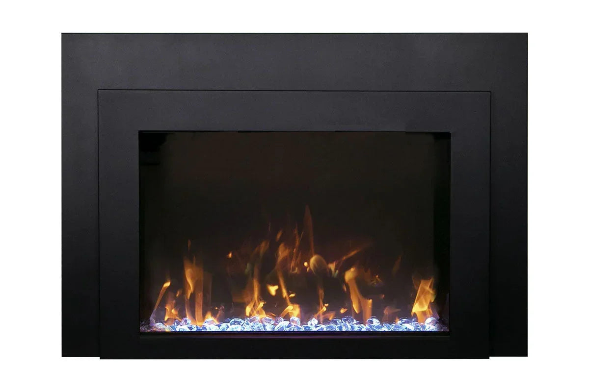 Amantii Traditional Bespoke 30-Inch Built-In Indoor/Outdoor Smart Electric Firebox Insert - Green Vista Living