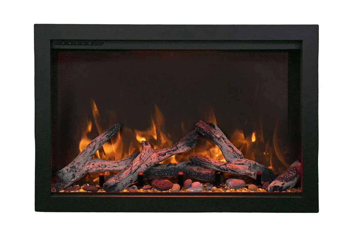 Amantii Traditional Bespoke 30-Inch Built-In Indoor/Outdoor Smart Electric Firebox Insert - Green Vista Living
