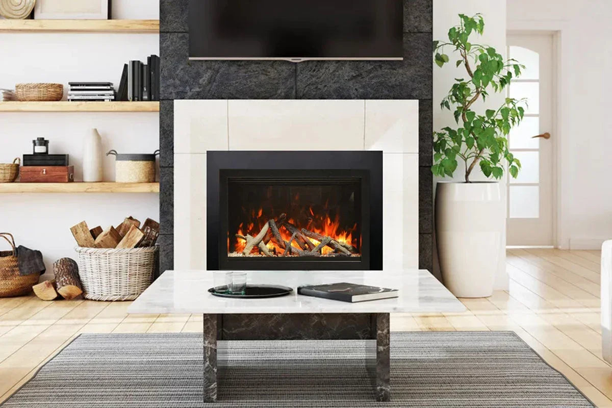 Amantii Traditional Lumina 33-Inch Built-In Indoor/Outdoor Smart Electric Firebox Insert