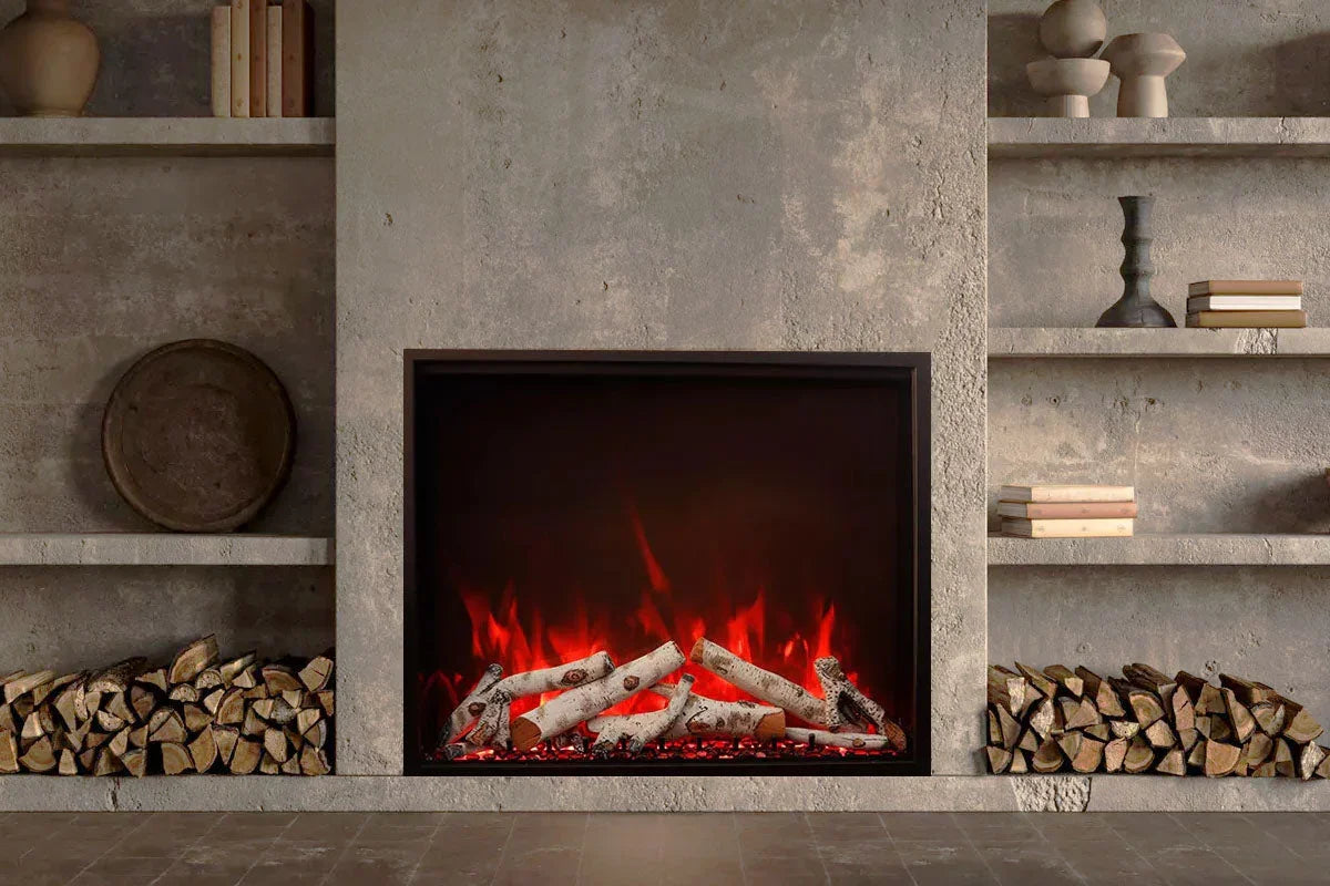 Amantii Traditional Bespoke 48-Inch Built-In Indoor/Outdoor Smart Electric Firebox Insert - Green Vista Living
