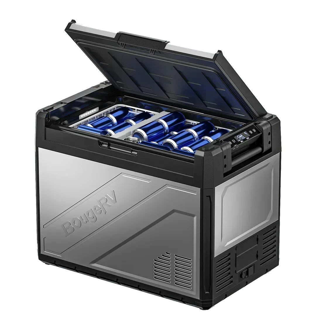 BougeRV Rocky 55QT Dual Zone 12V Portable Fridge