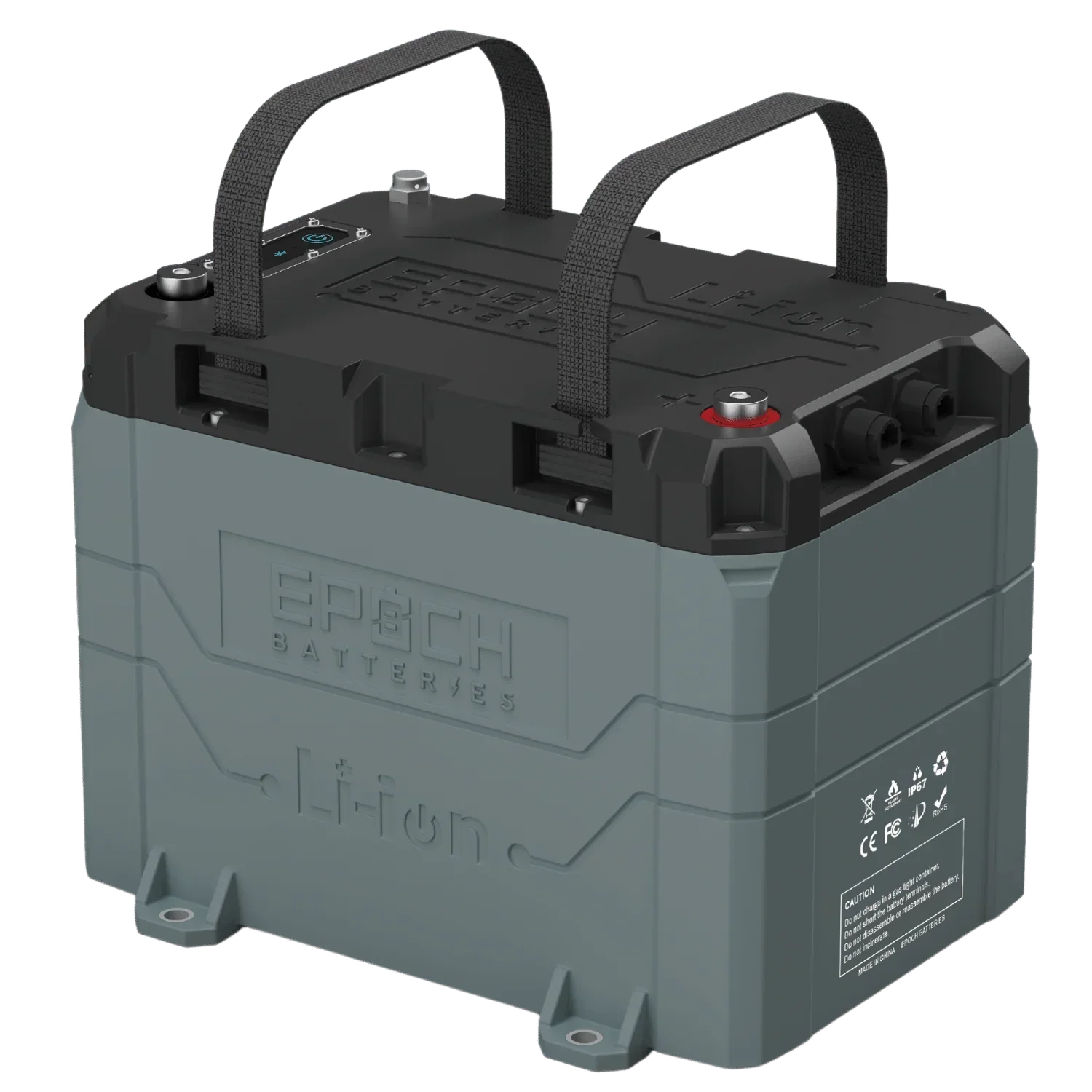 Epoch Batteries 24V 100Ah LiFePO4 Lithium Battery - Bluetooth, Heating, Waterproof