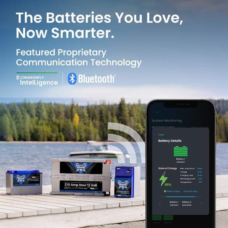 Battle Born 270Ah 12V GC3 Smart LiFePO4 Deep Cycle Battery