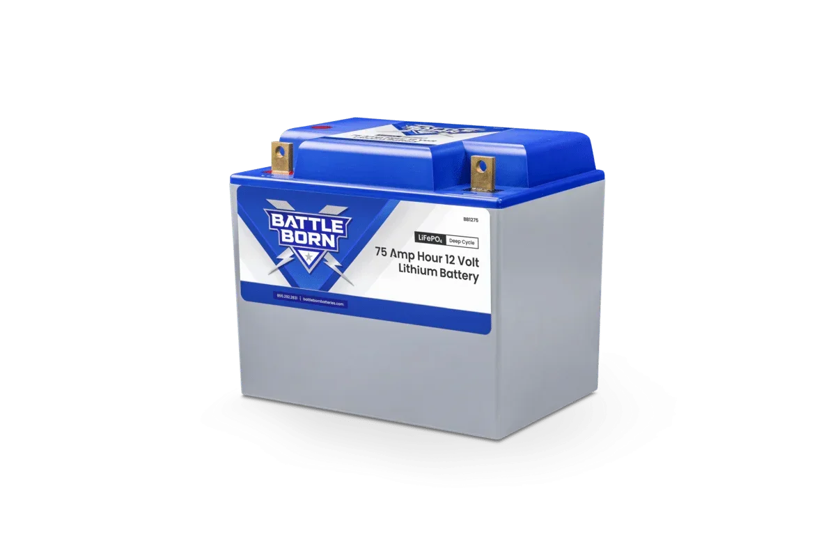 Battle Born 75Ah 12V Group 24 LiFePO4 Deep Cycle Battery