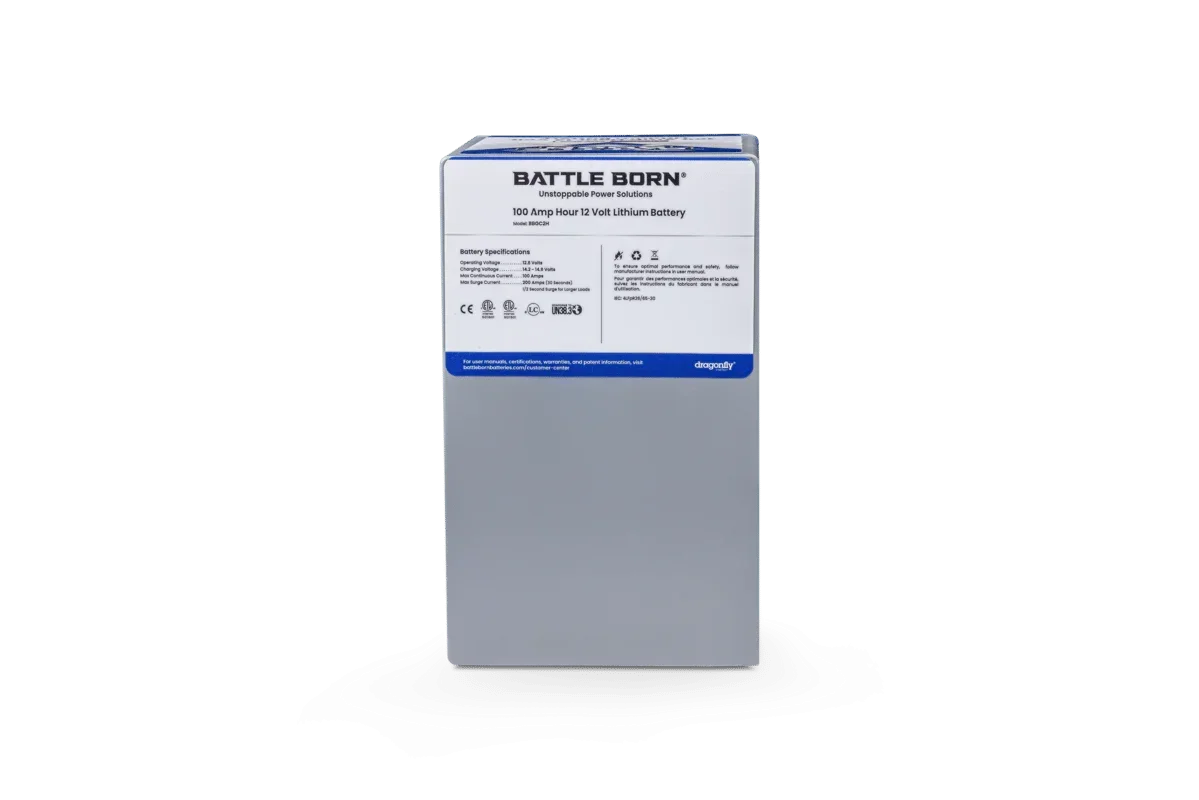 Battle Born 100Ah 12V GC2 LiFePO4 Heated Battery Kit