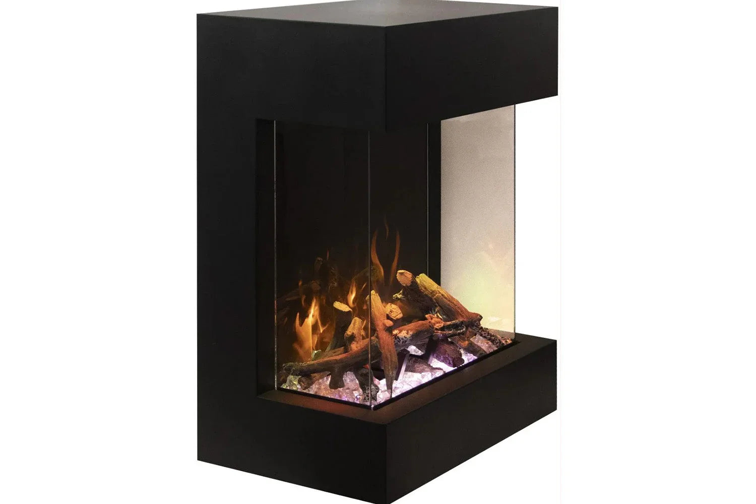 Amantii 2025WM Cube Lumina 3-Sided View Built In Indoor/Outdoor Electric Fireplace - Green Vista Living