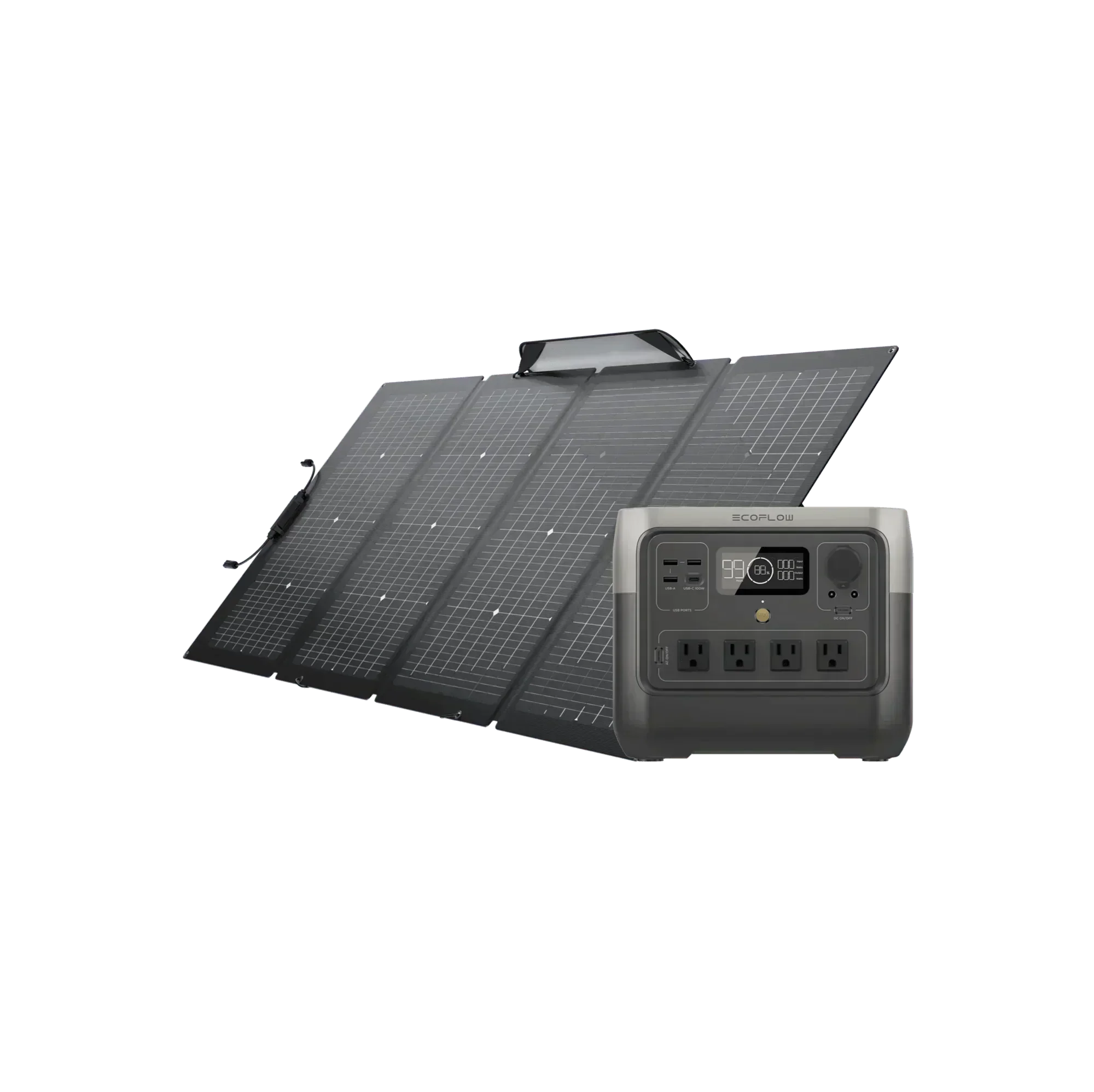 EcoFlow RIVER 2 Pro + 1*220W Portable Solar Panel