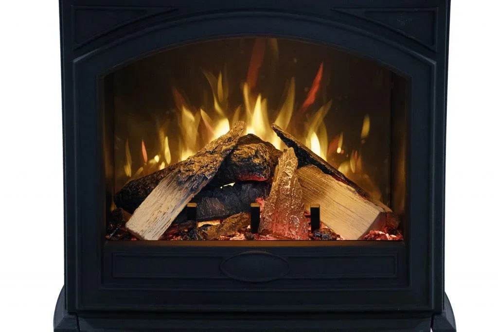 Cast Iron High Output Series E-50HO, E-70HO Freestanding Electric Fireplace
