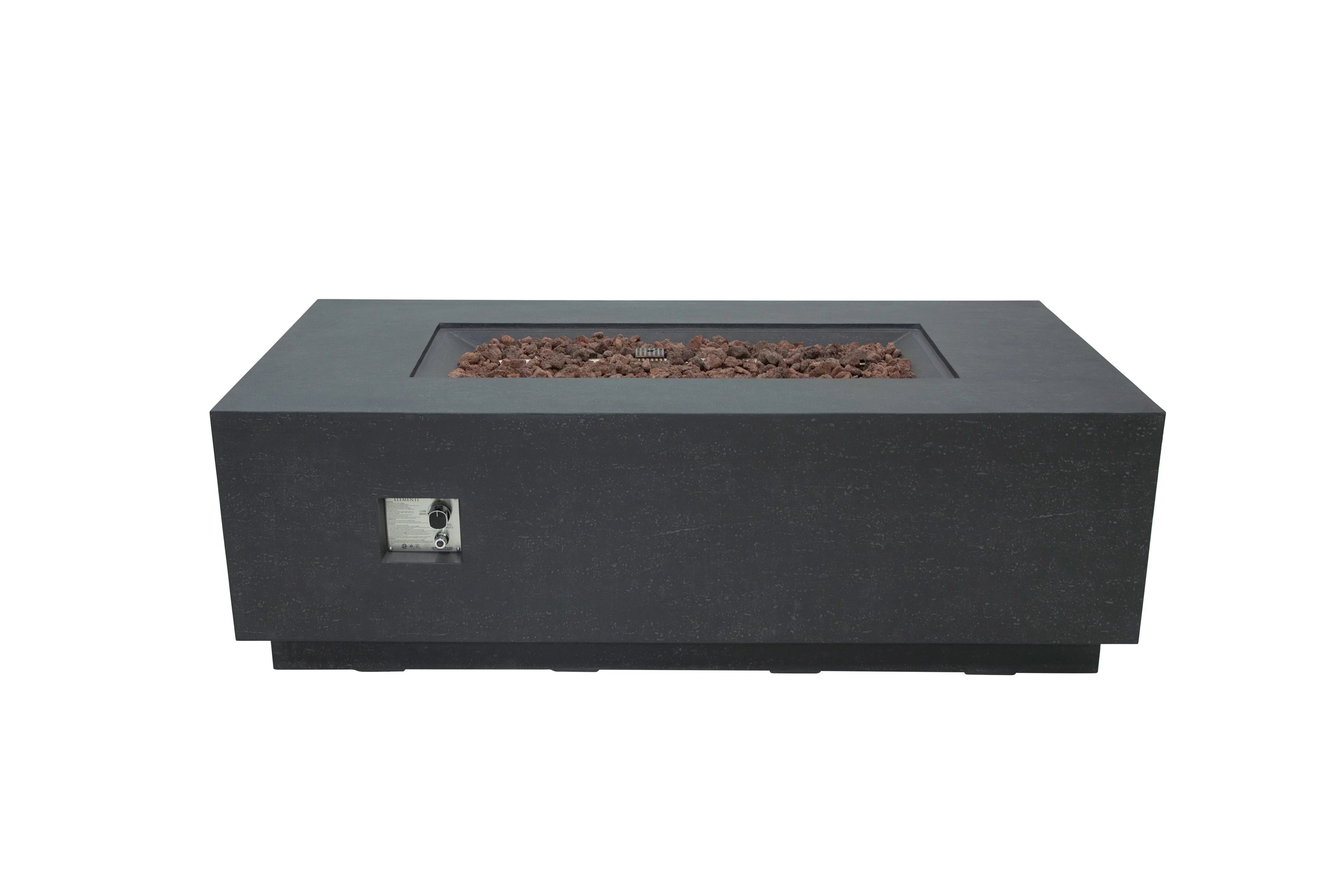 Elementi Andes Fire Table - Dark Gray