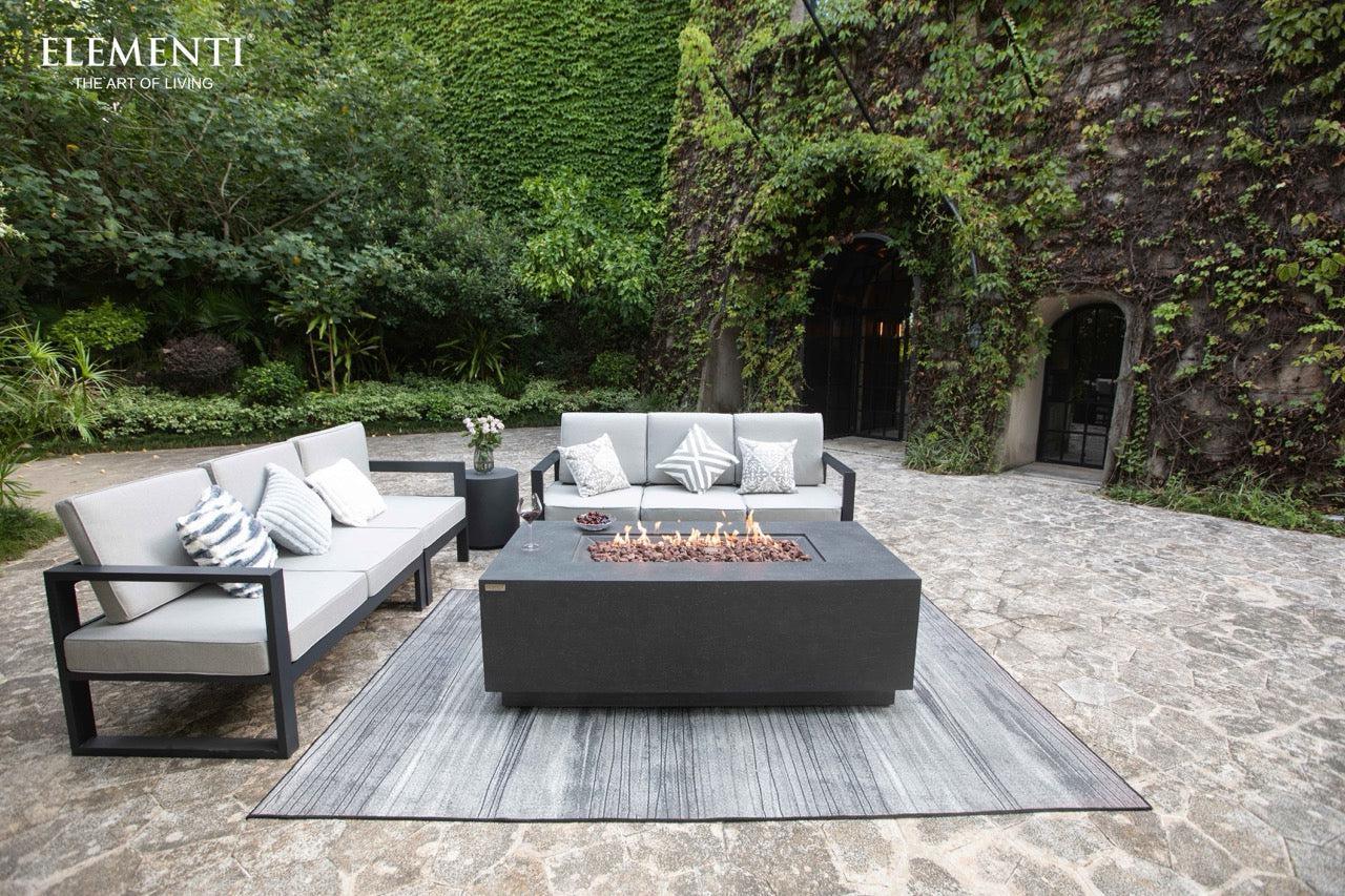 Elementi Andes Fire Table - Dark Gray
