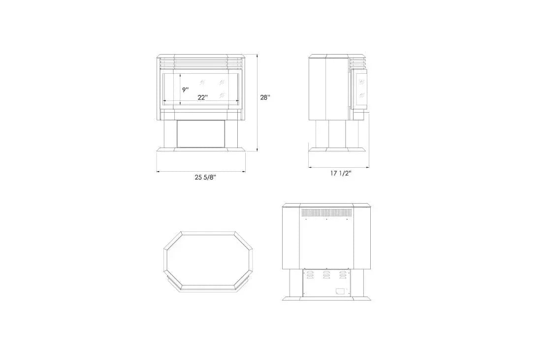 Amantii Sierra Flame 26-inch Lumina Freestanding Smart Electric Fireplace