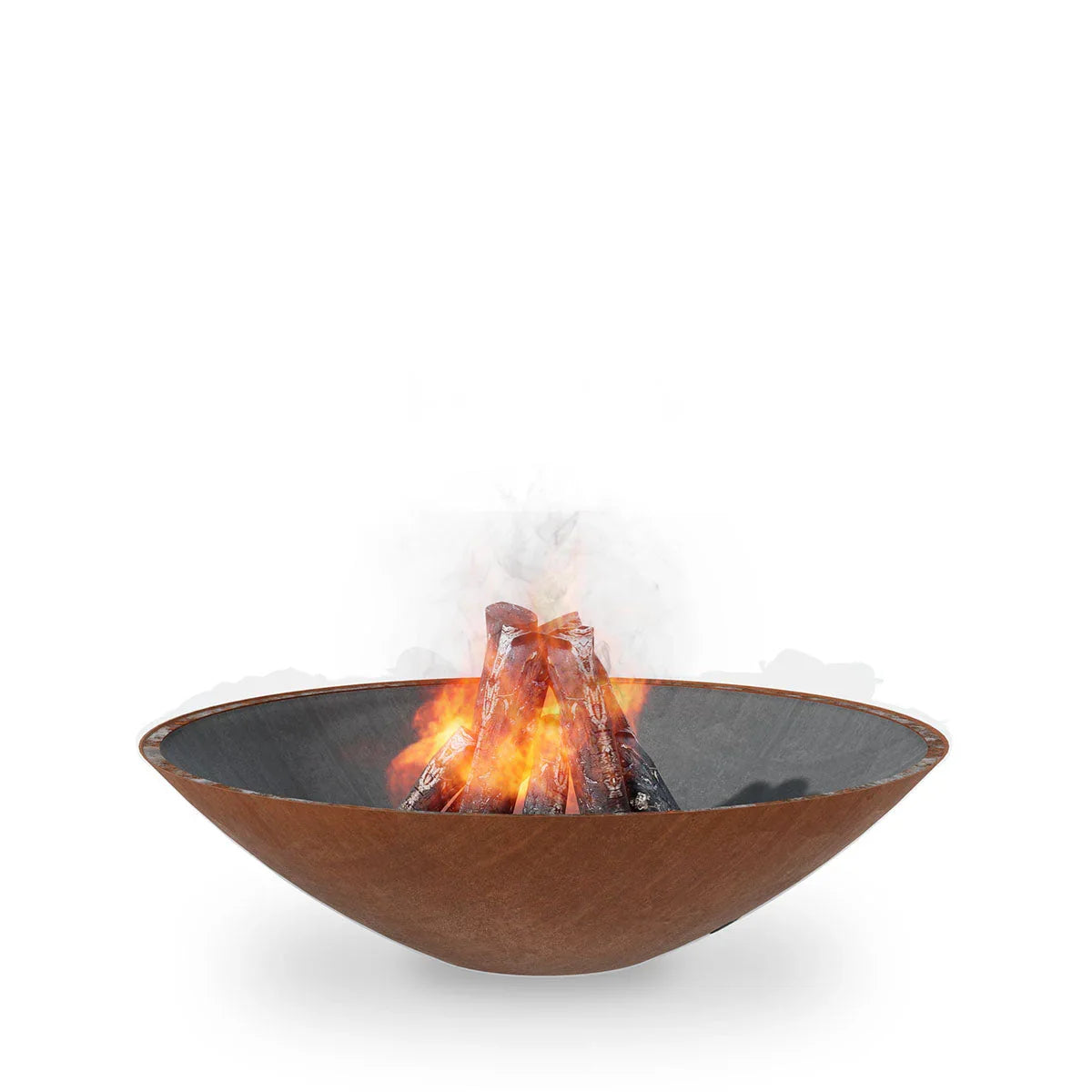 Arteflame Classic 40″ — Fire Pit (CORTEN Bowl; Short Round / Short Euro / Built-In No Base) - Green Vista Living