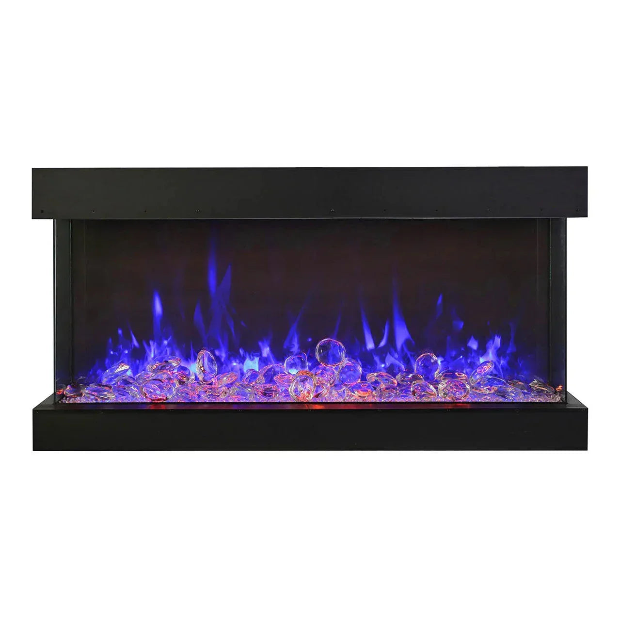Amantii Tru-View XL XT 60 Inch Indoor Outdoor 3 Sided Electric Fireplace
