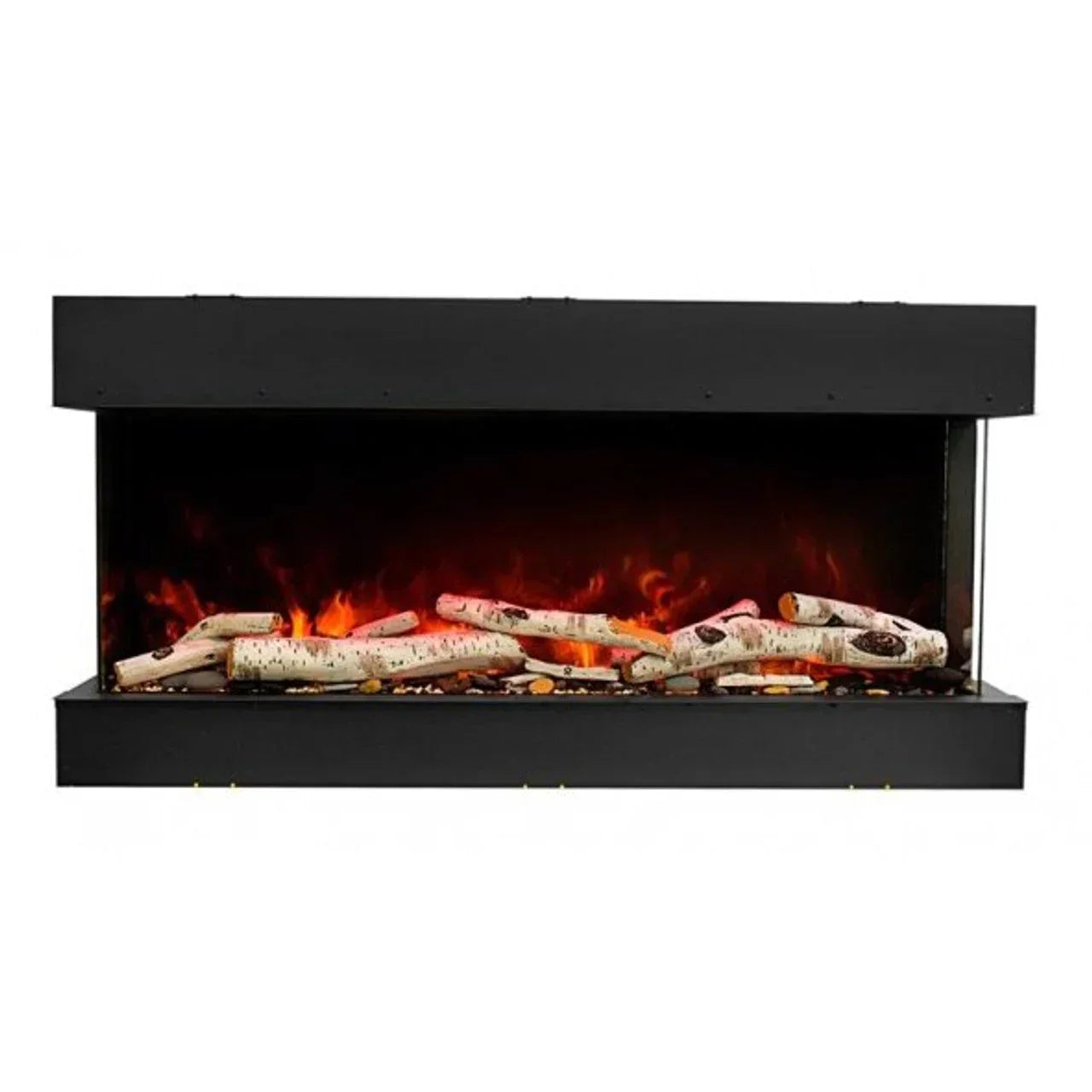 Amantii 50 Inch Tru-View Slim Smart Indoor Outdoor 3 Sided Electric Fireplace