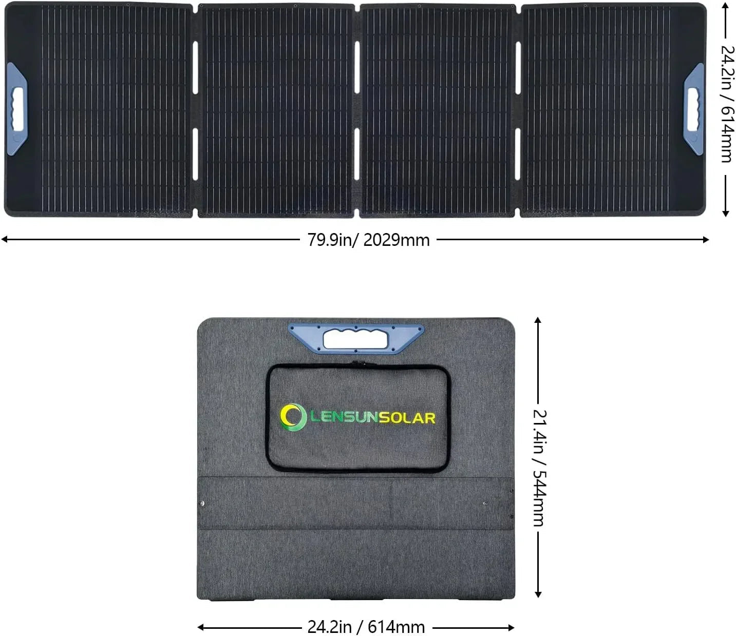 Lensun 200W 12V Waterproof Foldable Solar Panel