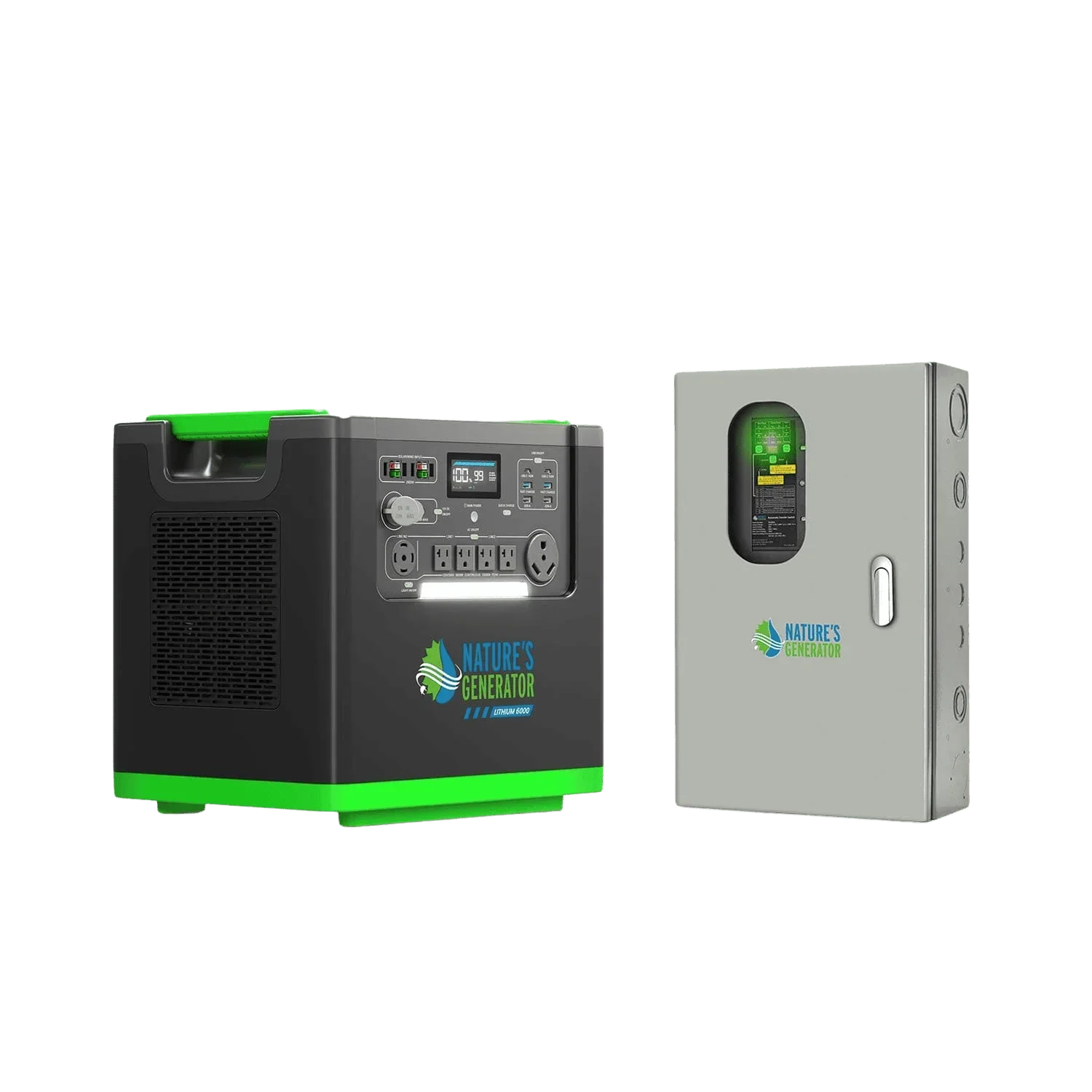Nature's Generator Lithium 6000 and Transfer Switch