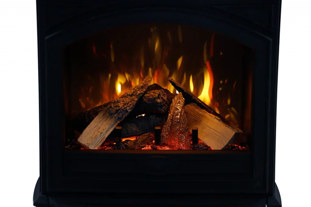 Cast Iron High Output Series E-50HO, E-70HO Freestanding Electric Fireplace