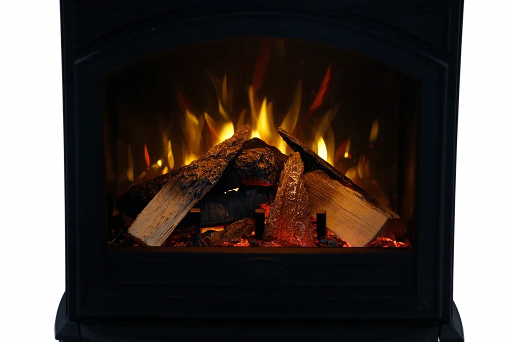 Cast Iron High Output Series E-50HO, E-70HO Freestanding Electric Fireplace