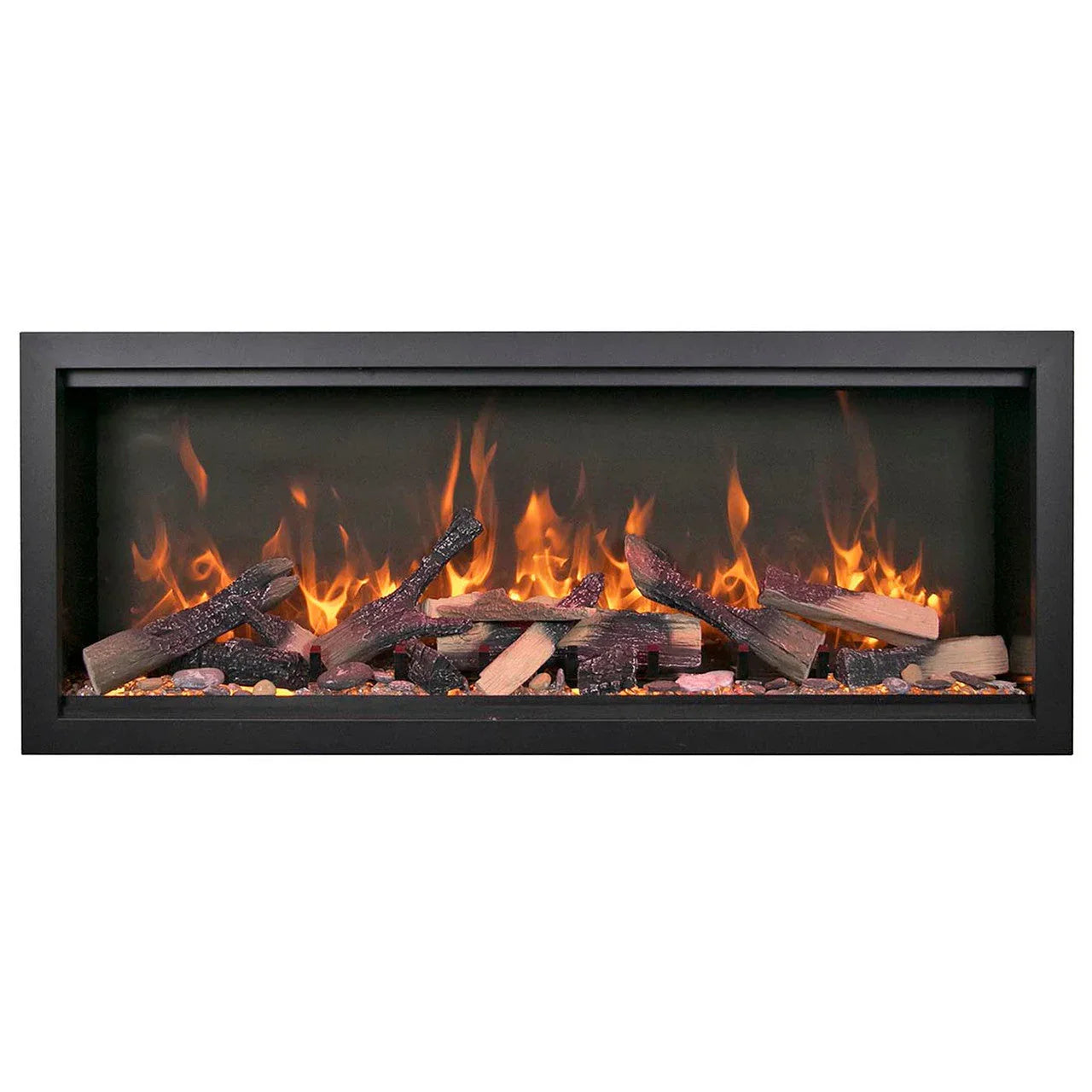 Amantii Symmetry Bespoke 50 Inch Extra Tall Indoor/Outdoor Electric Fireplace - Green Vista Living