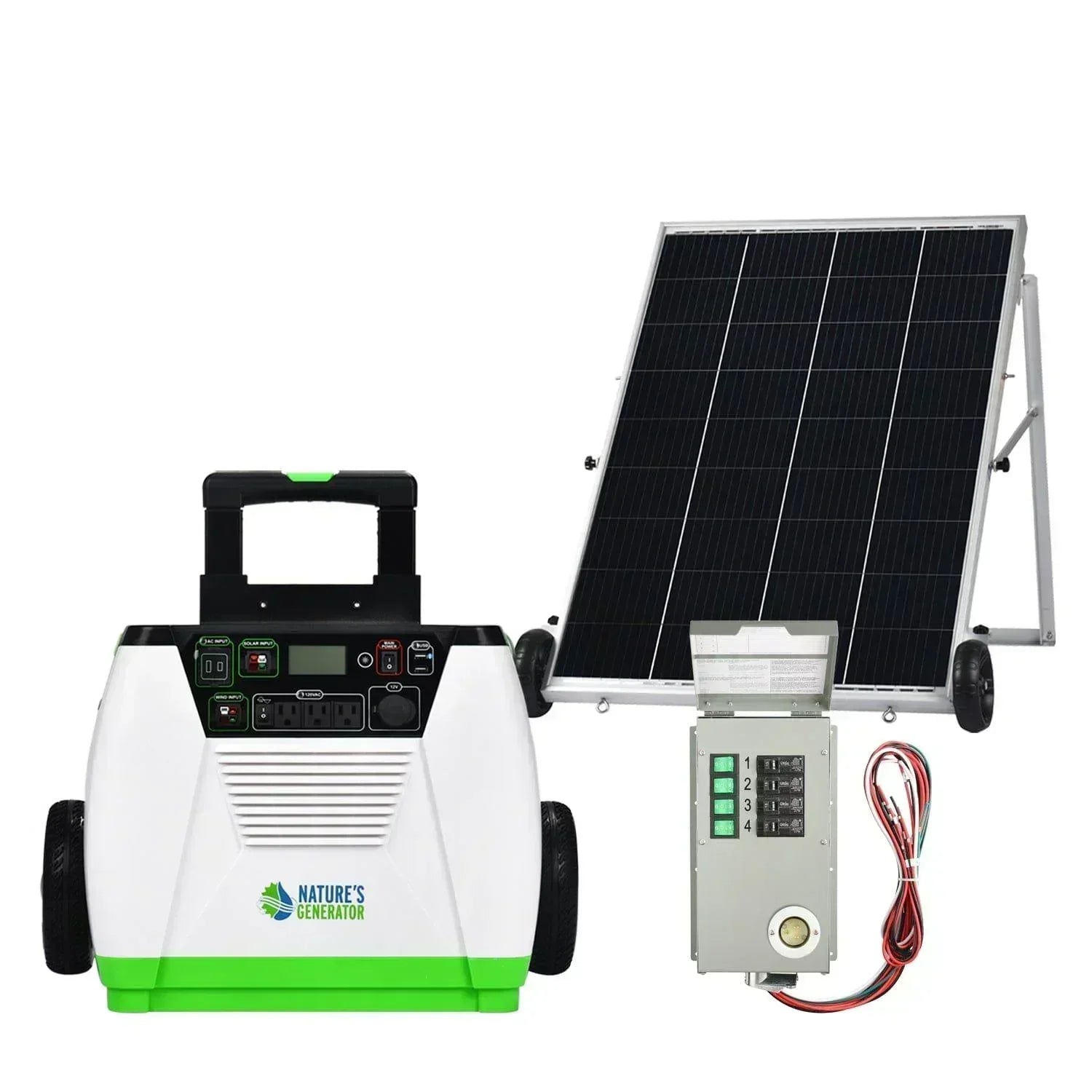 Nature's Generator 1800W Gold PE System Solar Power Transfer Kit