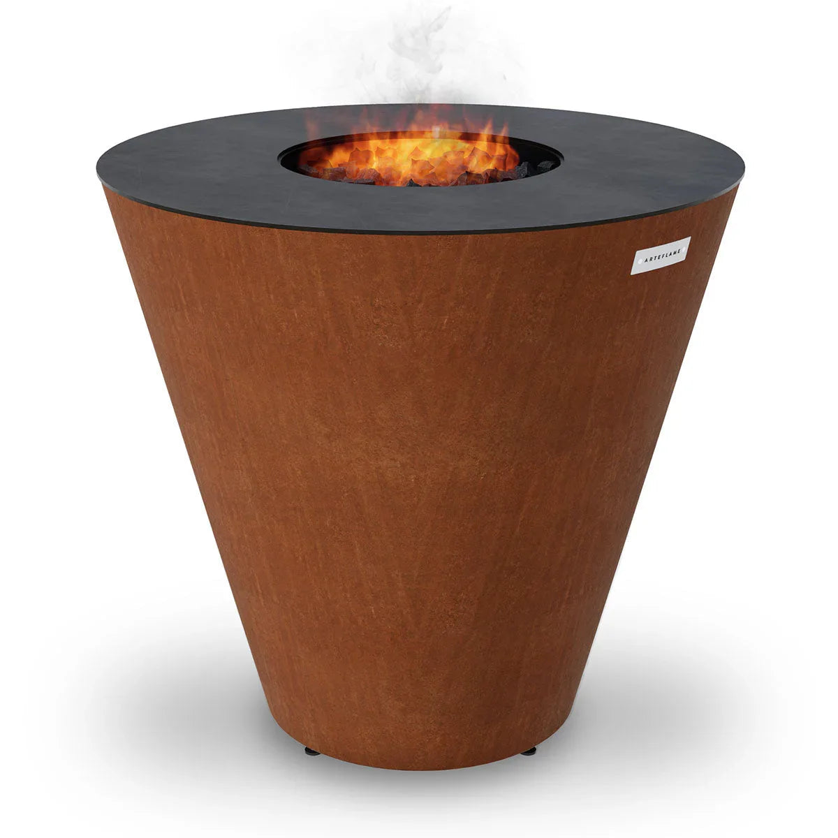 Arteflame One Series 40″ — XXL Flat-Top Charcoal Grill & Fire Bowl (Single-Piece CORTEN Body) - Green Vista Living