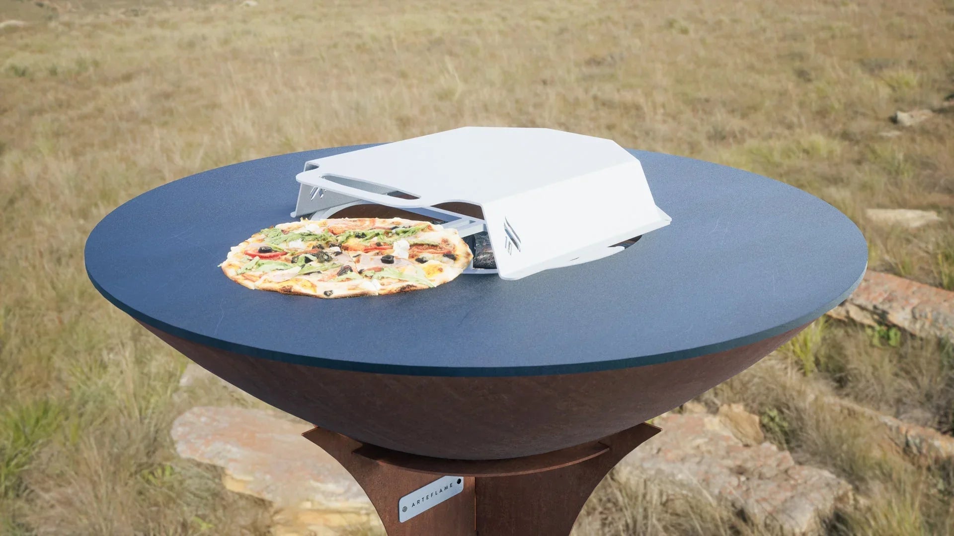 Pizza Oven With Pizza Grate For 40" Grills - Perfect Pizzas Every Time - Green Vista Living