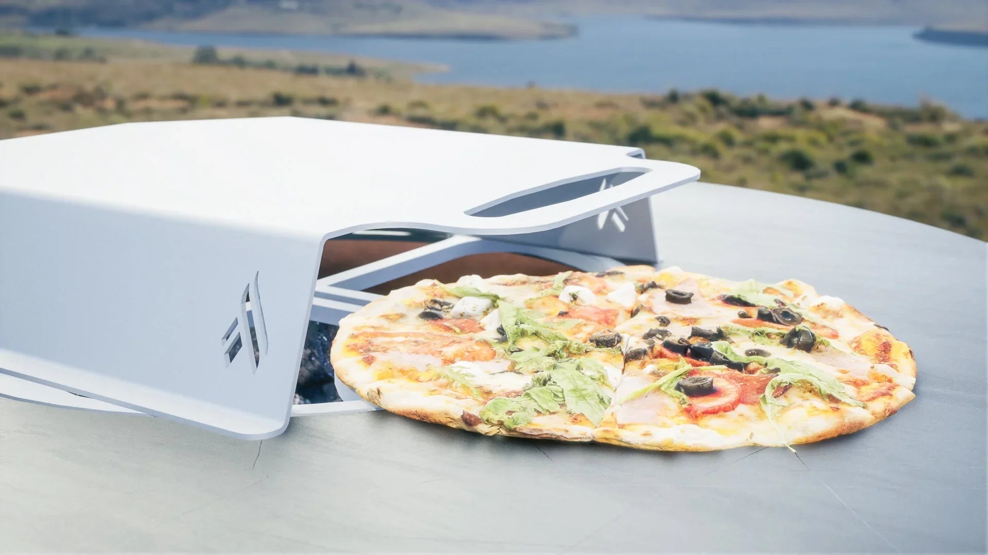 Pizza Oven With Pizza Grate For 40" Grills - Perfect Pizzas Every Time - Green Vista Living