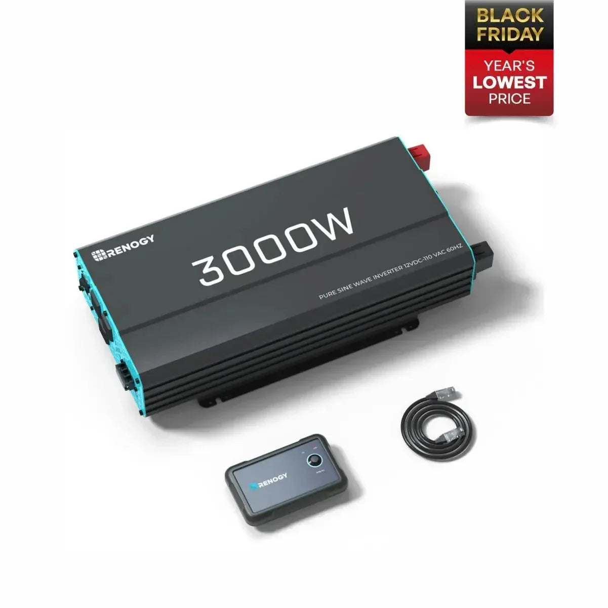 Renogy 700W/1000W/2000W/3000W 12V Pure Sine Wave Inverter