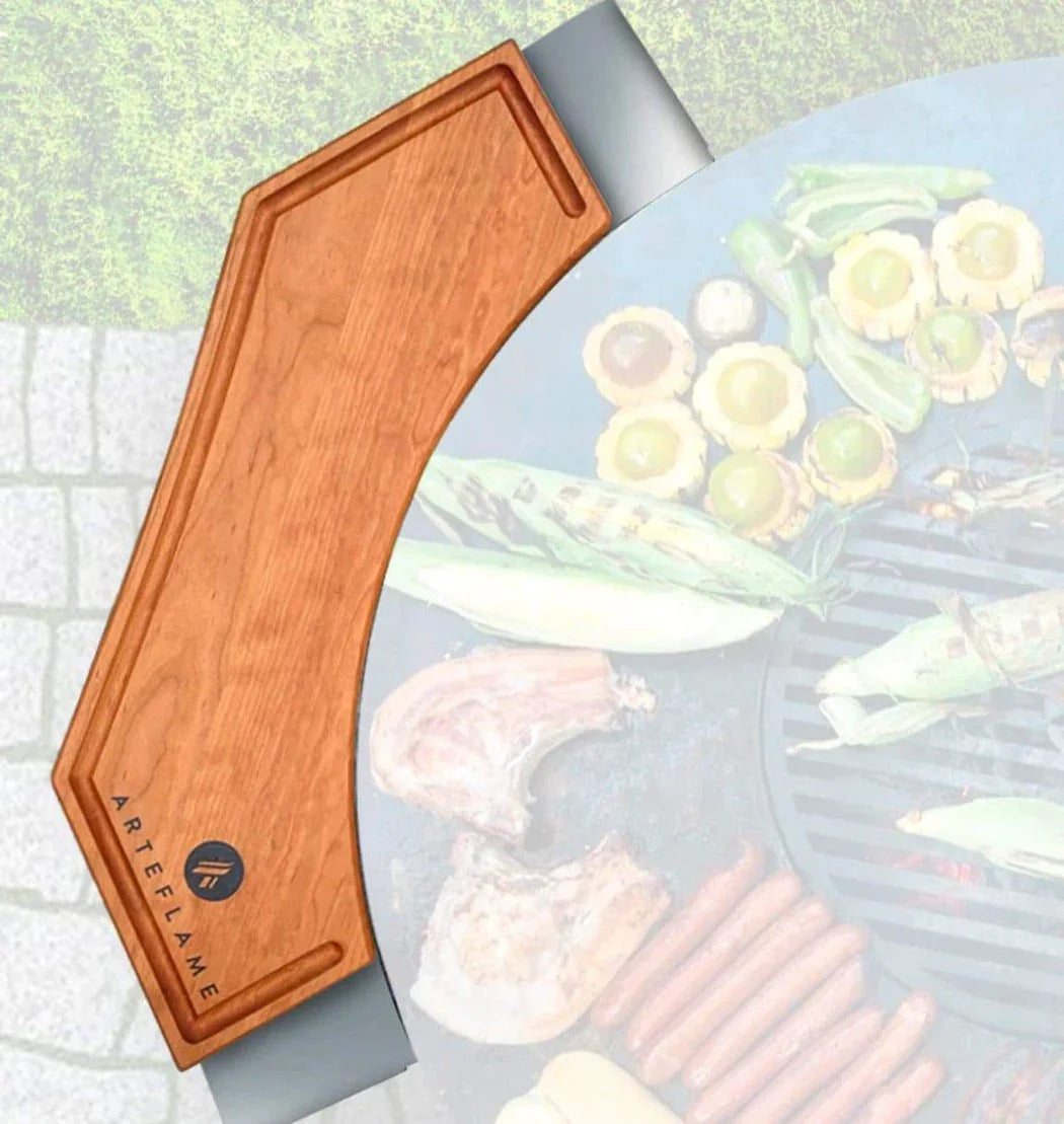 Custom Cherry Wood Cutting Block for 40" Arteflame Grills - Elegant and Durable - Green Vista Living