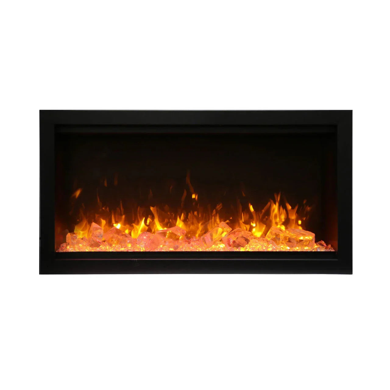 Amantii Symmetry SYM-100-XT Built in Smart Extra Tall Outdoor Electric Fireplace