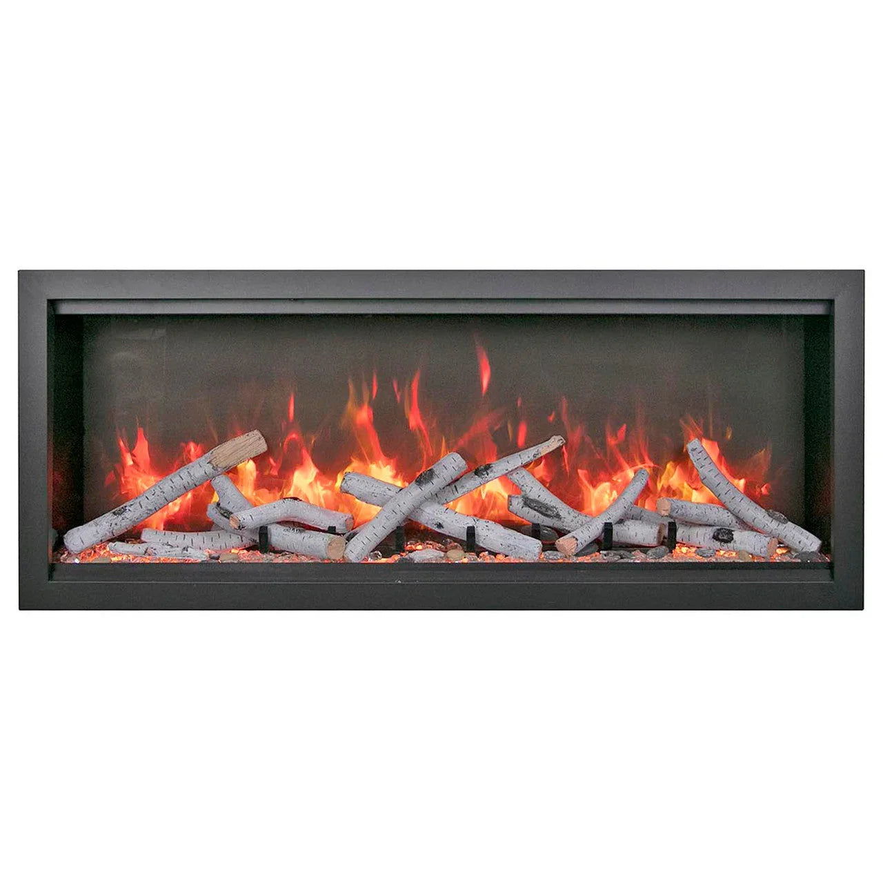 Amantii Symmetry Bespoke 50 Inch Extra Tall Indoor/Outdoor Electric Fireplace - Green Vista Living