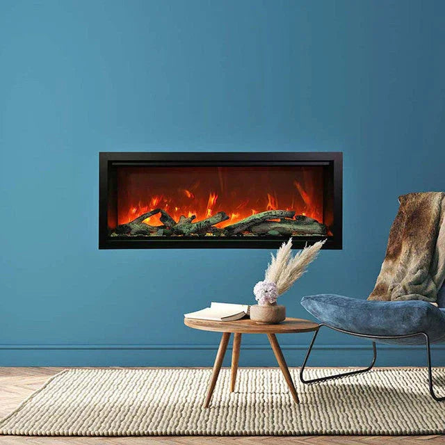 Amantii Symmetry Bespoke 50 Inch Extra Tall Indoor/Outdoor Electric Fireplace - Green Vista Living