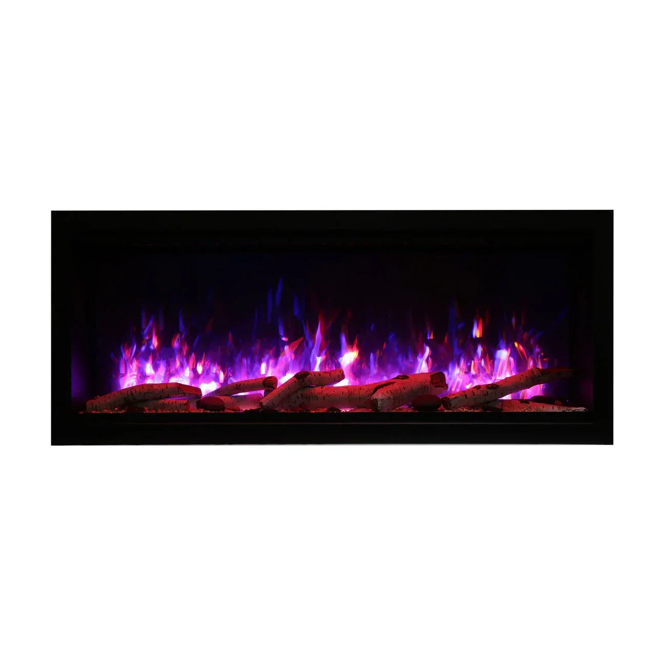 Amantii Symmetry SYM-100-XT Built in Smart Extra Tall Outdoor Electric Fireplace