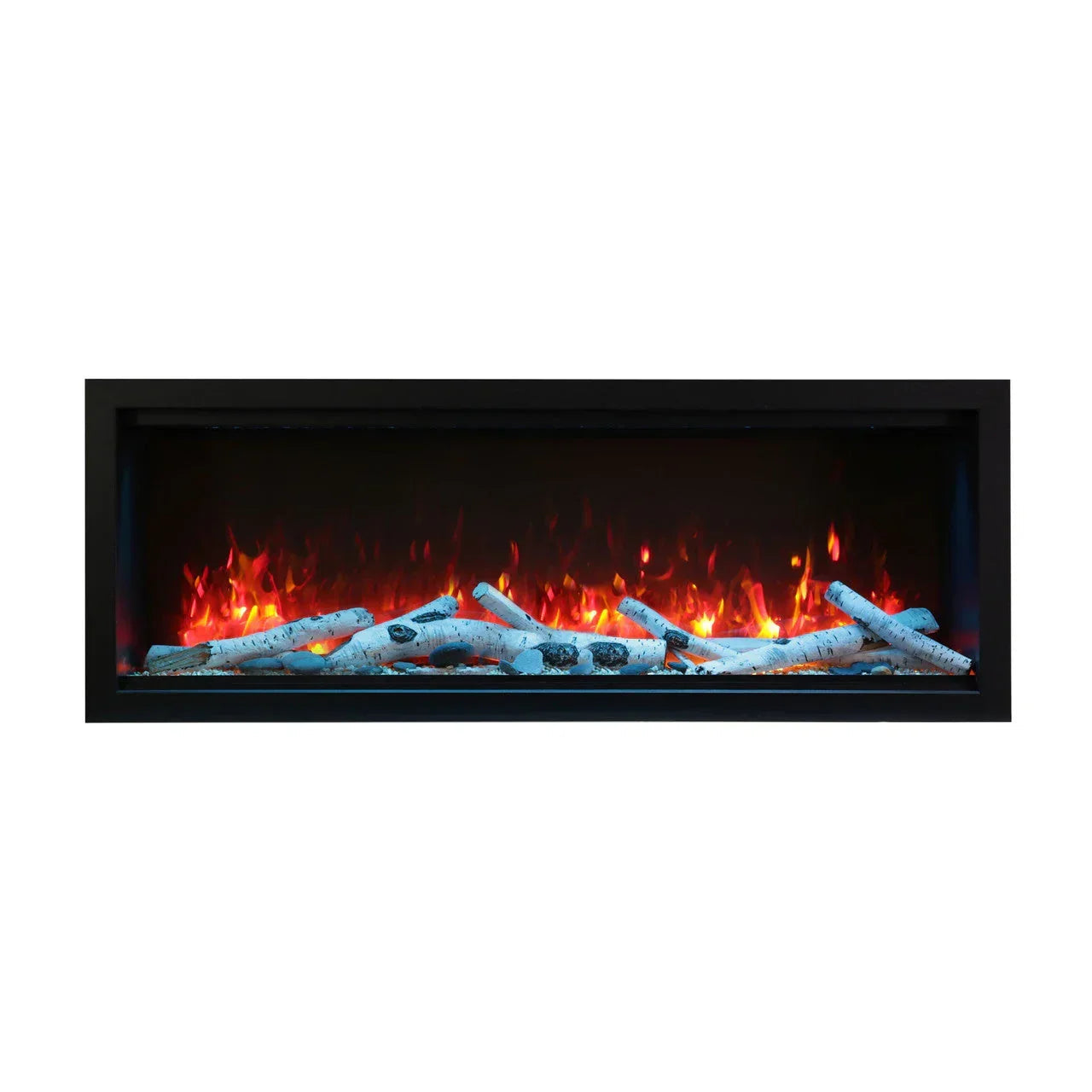 Amantii Symmetry SYM-74-XT Built in Smart Extra Tall Outdoor Electric Fireplace