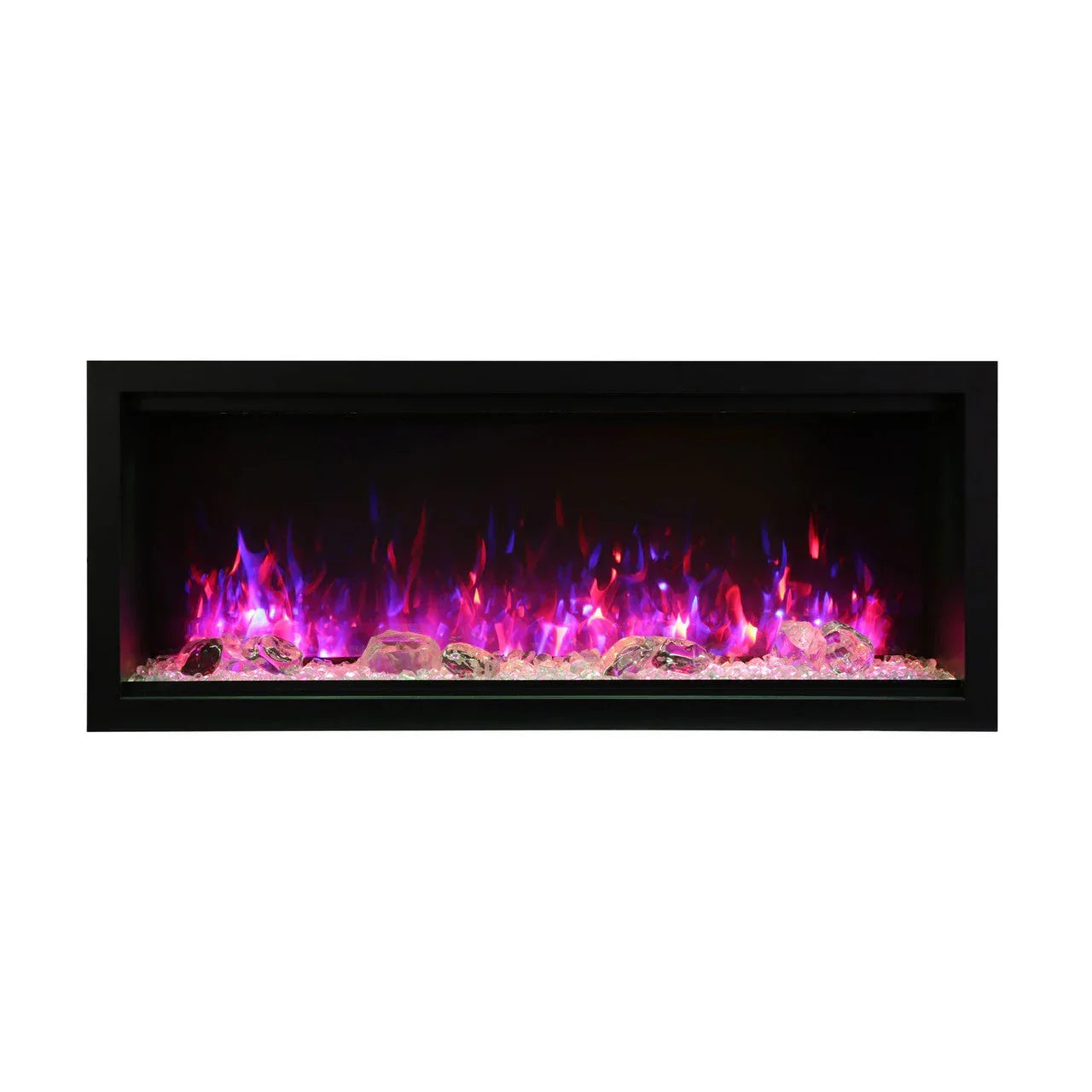Amantii Symmetry SYM-74-XT Built in Smart Extra Tall Outdoor Electric Fireplace