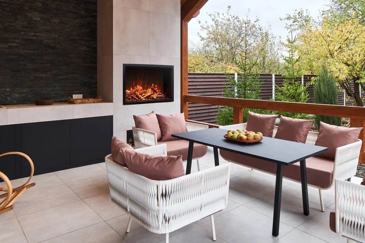 Amantii Traditional Lumina 30-Inch Built-In Indoor/Outdoor Smart Electric Firebox Insert