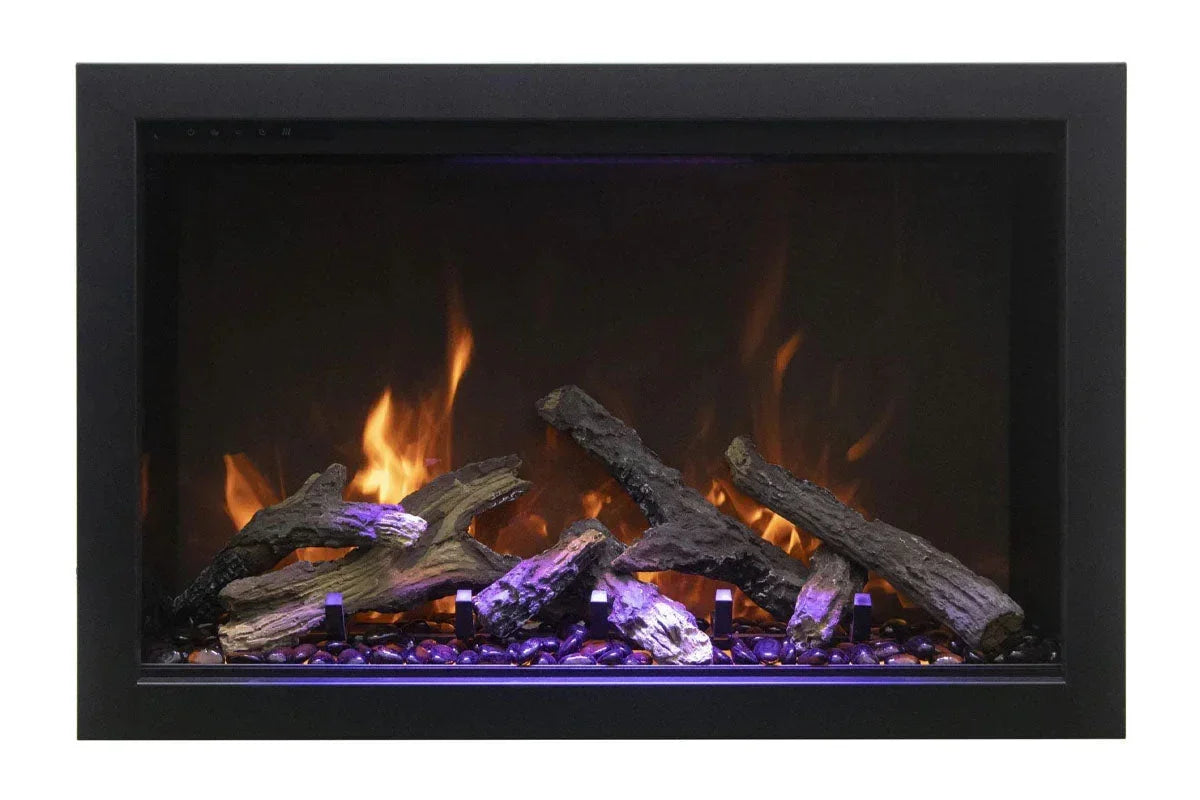 Amantii Traditional Bespoke 30-Inch Built-In Indoor/Outdoor Smart Electric Firebox Insert