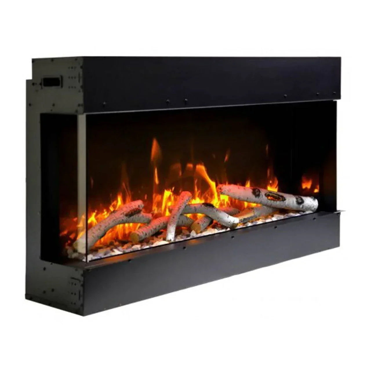 Amantii 50 Inch Tru-View Slim Smart Indoor Outdoor 3 Sided Electric Fireplace