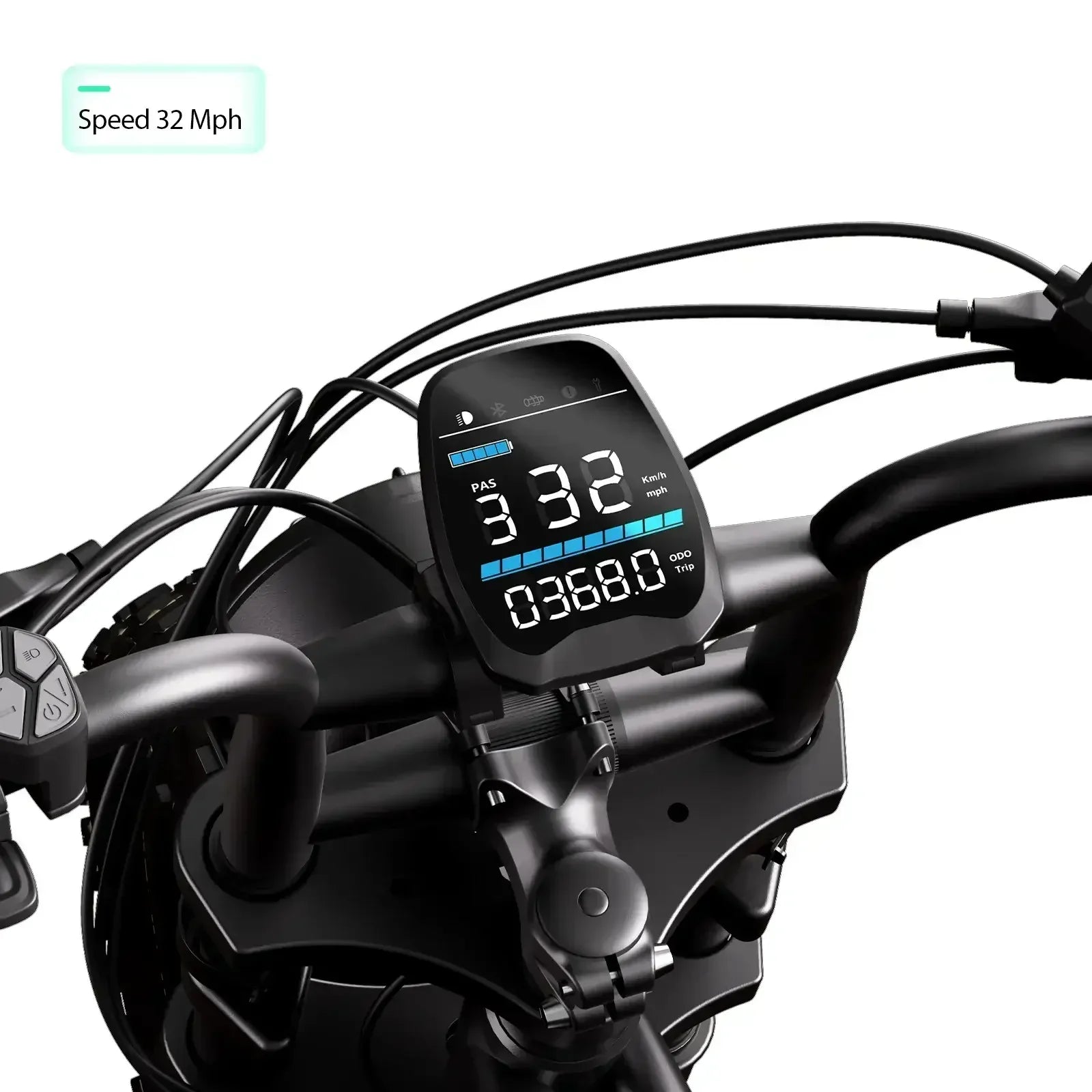 TST R002 20'' 1500W Full Suspension Moped-style Electric Bike