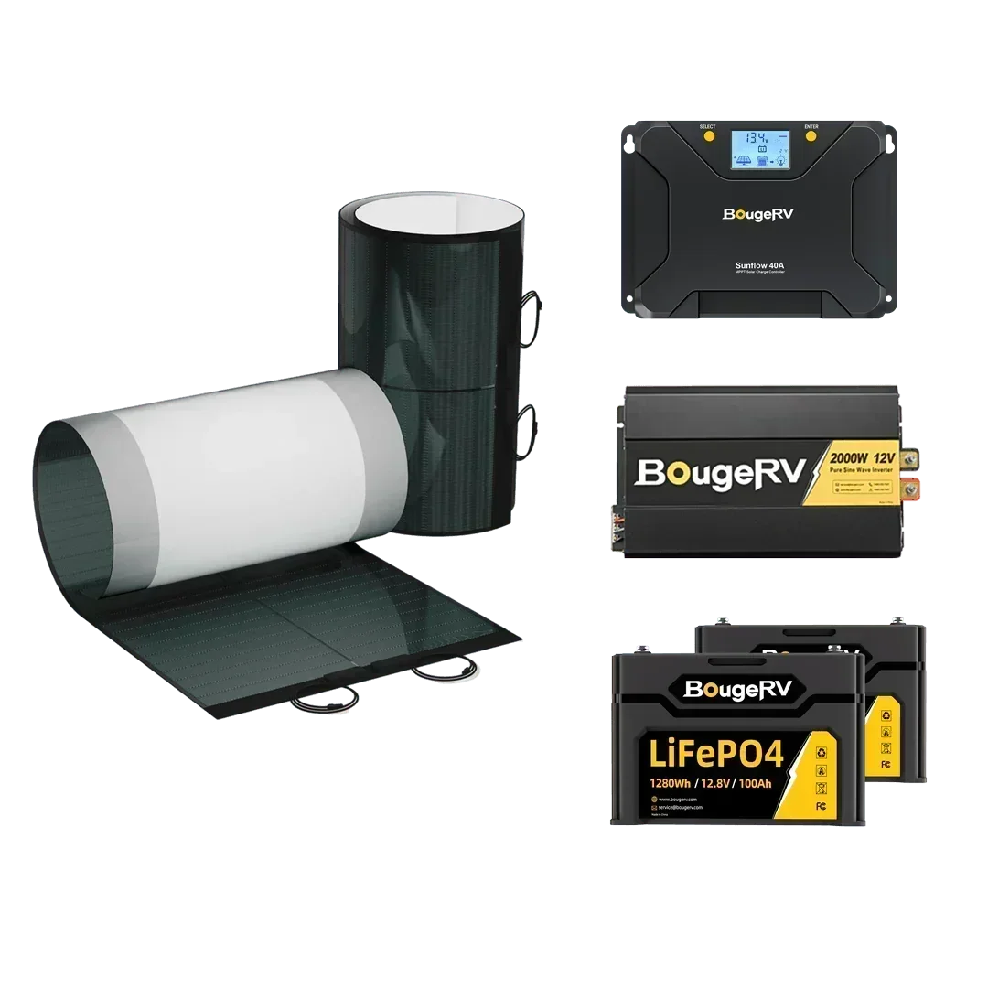 BougeRV 12V 400 Watt CIGS Flexible Solar Kit