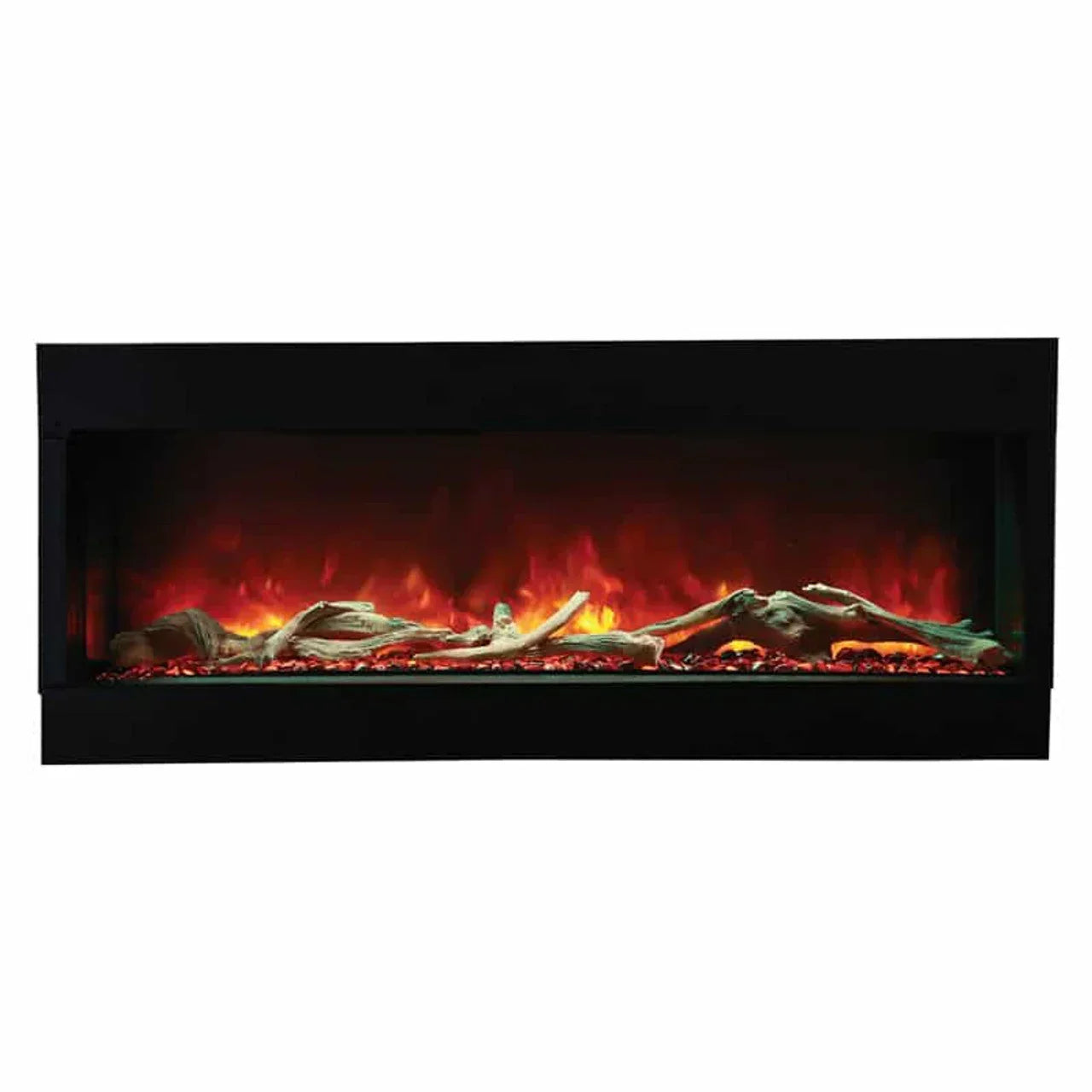 Amantii 60 Inch Tru-View XL Deep Built-In Indoor Outdoor 3 Three Sided Electric Fireplace
