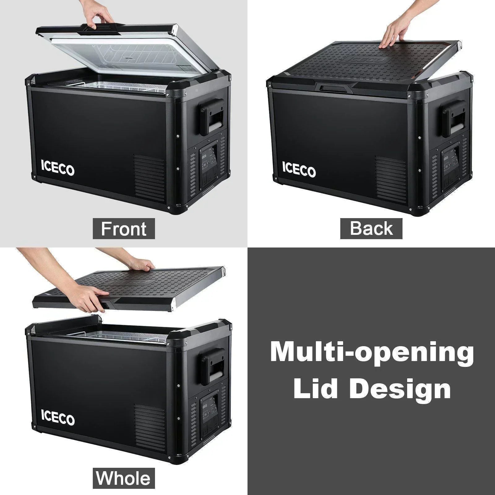 ICECO VL90ProD 95QT Dual Zone RV 12 Colt Fridge Plug in Cooler