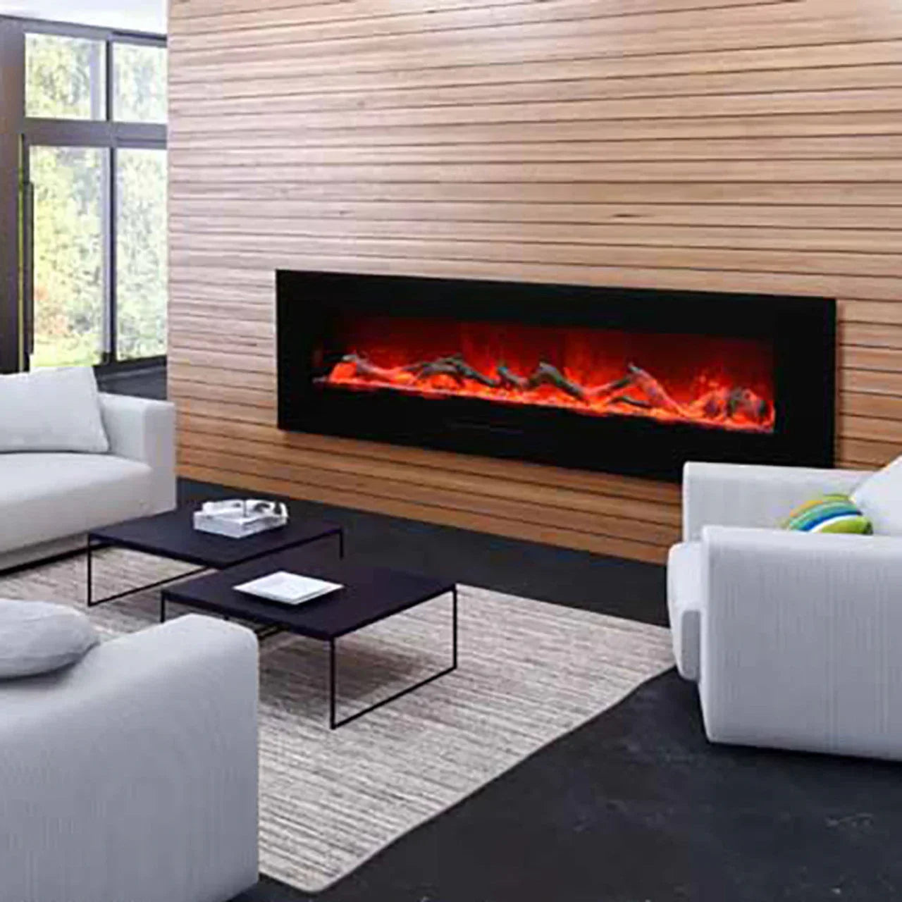 Amantii WM-FM Series Built-in or Wall Mount 60 Inch Electric Fireplace